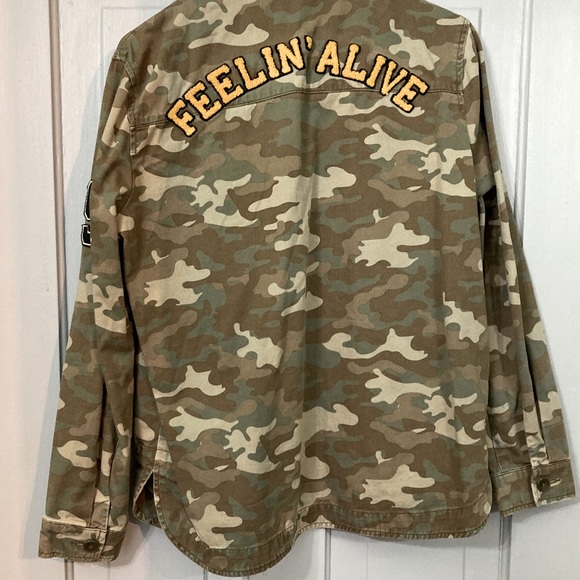 Army denim button up jacket - Picture 5 of 6